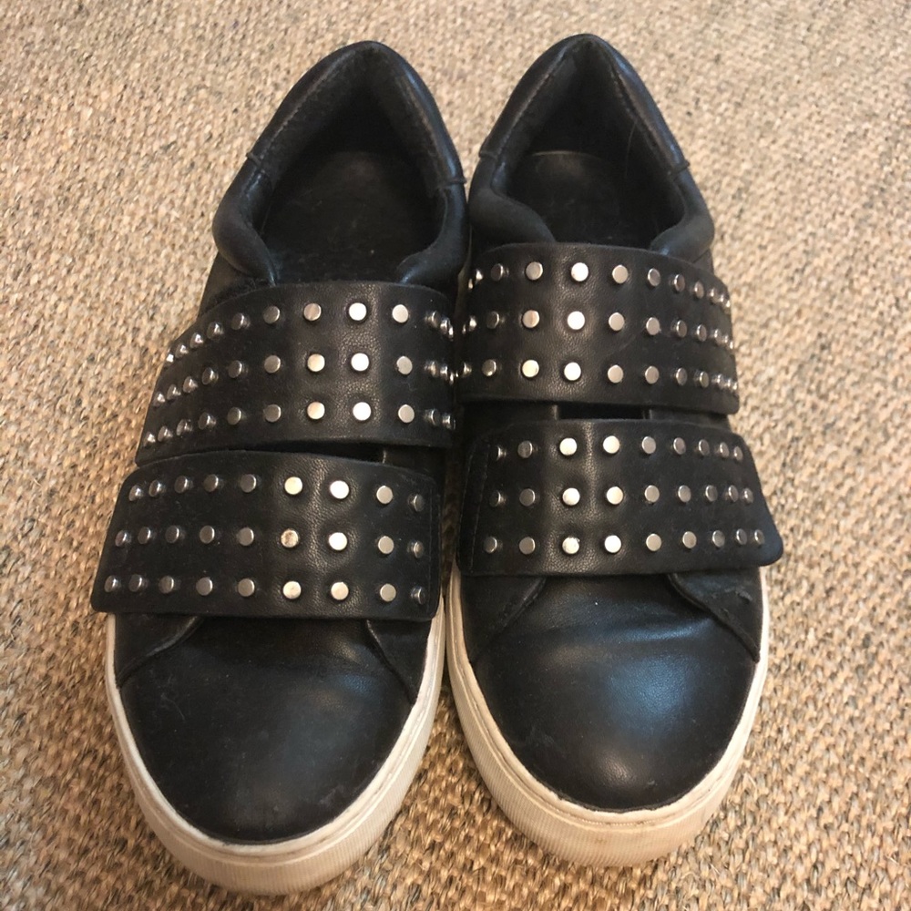 Great velcro shoes with studs on the straps